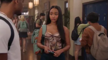 Neoreal Vintage Laptop Backpack for Travel worn by Tori (Lauryn Hardy) as seen in All American (S08E04)