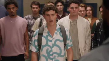 Original Use Men's Printed Dress Shirt worn by Asher Adams (Cody Christian) as seen in All American (S08E04)