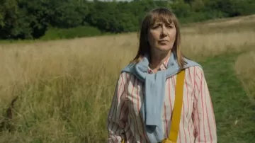 Chemise rayée en lin mélangé Rails Pink Knox portée par Ashley Wilton (Sophie Leigh Stone) dans l'épisode « The Chelsea Detective » (S04E01).