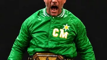 Veste verte CM Punk de la WWE Minnesota North Stars