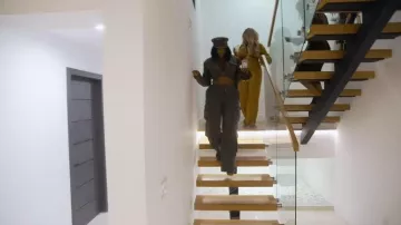 Manière De Voir Anne Textured Boucle Wide Leg Cargo Trousers worn by Porsha Williams as seen in The Real Housewives of Atlanta (S17E17)