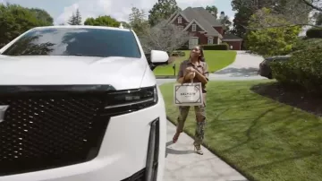 Sac cabas Balmain B-Army 42 en toile avec détails en cuir porté par Drew Sidora dans l'émission The Real Housewives of Atlanta (S17E17)