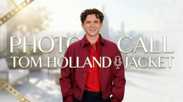 Séance photo avec Tom Holland : veste de Peter Parker / Spider-Man (Tom Holland) dans Spider-Man : Un jour nouveau