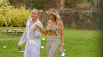 Ensemble pantalon et débardeur Filosophía x SB 2 pièces porté par Dani Imbert dans l'épisode 3 de la saison 36 de The Only Way Is Essex (S36E03).