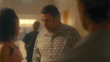 S.Oliver Regular Fit Shirt With All Over Print and Breast Pocket worn by Neil Dodgson-Hatto as seen in The Rapture (S01E04)