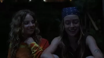 Harley Davidson Shirt Long Sleeve Flame Tie Dye Twin Cities worn by Oona (Bo Bragason) as seen in Sterling Point (S01E03)
