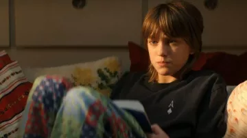 Clothe Boutique Ace of Hearts Graphic Tee Black worn by Maple (Mabel Strachan) as seen in Sterling Point (S01E04)
