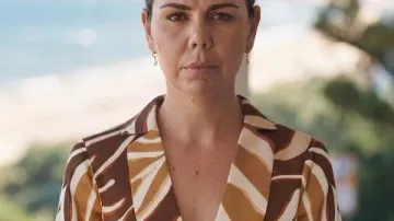 Home and Away Emily Weir Swirl Print Top (Emily Symons) as seen in Home and Away