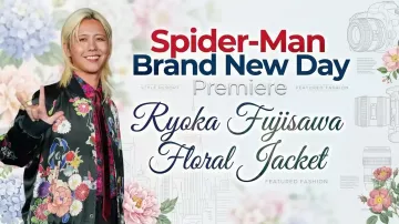 Première de Spider-Man : Un jour nouveau : Ryoka Fujisawa porte une veste à fleurs dans Spider-Man : Un jour nouveau