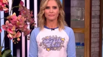 The View 2026 Sara Haines “Watch This” Graphic Tee of Self - Co-Host (Sara Haines) as seen in The View
