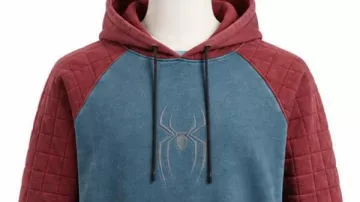 Spider-Man 2026 Quilted Sleeve Raglan Hoodie