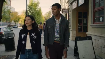 Shushu/Tong Floral Embroidered Silk-Cashmere Cardigan worn by Jackie Howard (Nikki Rodriguez) as seen in My Life with the Walter Boys (S03E05)