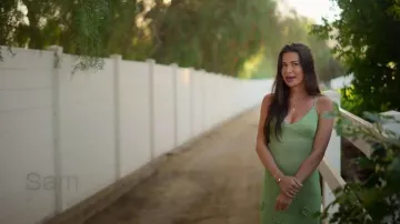 Meshki Suki Metallic Knit Maxi Dress worn by Sammy Gotay as seen in Let’s Marry Harry (S01E03)