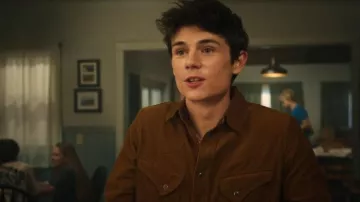 Pure Blue Japan Woven Corduroy Curved Pocket Shirt worn by Alex Walter (Ashby Gentry) as seen in My Life with the Walter Boys (S03E04)
