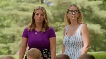 Robe mini-débardeur Old Navy Fit &amp; Flare portée par Macy dans l'épisode Double Lives of Suburban Wives (S01E01)