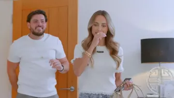 Miu Miu Lace-trimmed Top worn by Amber Turner as seen in The Only Way Is Essex (S37E02)