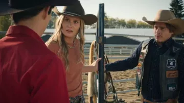 Pilcro The Bennie Cotton-slub Crew-neck Tee worn by Blake (Natalie Sharp) as seen in My Life with the Walter Boys (S03E06)