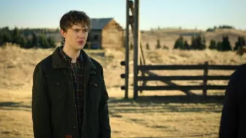 Levi’s Vintage Olive Green Military Trucker Jacket worn by Danny Walter (Connor Stanhope) as seen in My Life with the Walter Boys (S03E07)