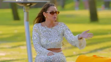 Gucci Oval-frame Sunglasses worn by Courtney Greene as seen in The Only Way Is Essex (S36E06)