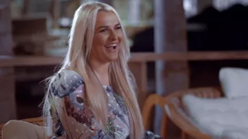 Falda skater de River Island usada por Saffron Lempriere, vista en The Only Way Is Essex (T37E05).
