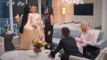 Fleur Du Mal Juliet Lace Silk Cami worn by Kyle Richards as seen in The Real Housewives Ultimate Girls Trip (S05E02)