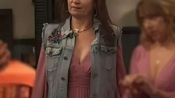 Its Always Sunny in Philadelphia S18 Mary Lynn Floral Denim Vest