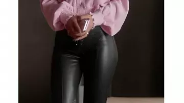 Ted Lasso S04 Keeley Jones Black Lace Up Pant