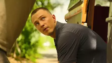 Travis Mathew Heater Polo worn by Rafe Cameron (Drew Starkey) as seen in Outer Banks (S05E04)