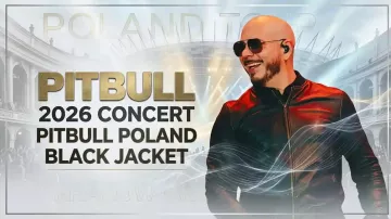 2026 Concert Pitbull Poland Black Jacket of Pitbull in Pitbull Mashup