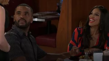 Open Edit Oversize Geo Print Short Sleeve Button-Up Shirt worn by Andre Richardson (Sean Freeman) as seen in Beyond the Gates (S02E152)