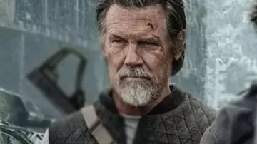 Chaleco acolchado negro usado por Bangley (Josh Brolin) en The Dog Stars.
