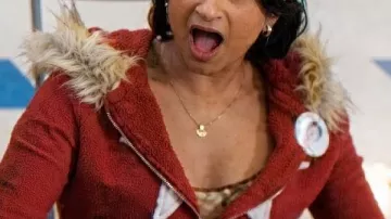 Sweat à capuche adulte S02 Amita Rao en fausse fourrure à imprimé étoiles rouges
