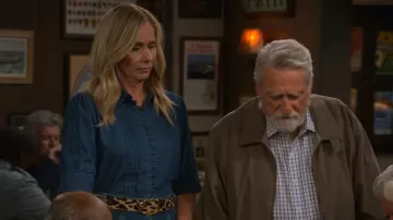 B-Low the Belt Edmond Mini Calf Hair Leather Belt worn by Leanne (Leanne Morgan) as seen in Leanne (S02E07)