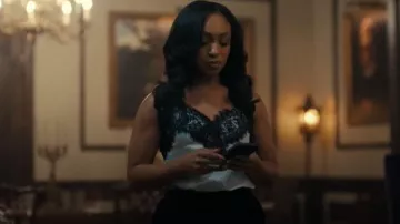 A.L.C. Lennon Top worn by Kimmie (Taylor Polidore) as seen in Beauty in Black (S03E02)
