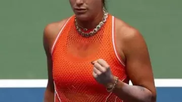 Robe orange Aryna Sabalenka à l’US Open 2026