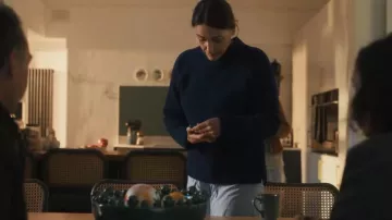 Zara High Neck Sweatshirt worn by Suranne Jones (Amy Silva) as seen in Vigil (S03E01)