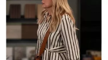 Leanne S02 Leanne Morgan Striped Maxi Shirt Dress