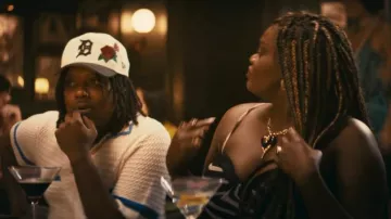 New Era Detroit Tigers 'Chrome Black Roses' 9FORTY A-Frame Snapback worn by Christian Maverick White (Bone) as seen in Diarra from Detroit (S02E06)