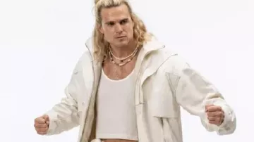 Ken Masters White Hooded Jacket worn by Ken Masters (Noah Centineo) in Street Fighter