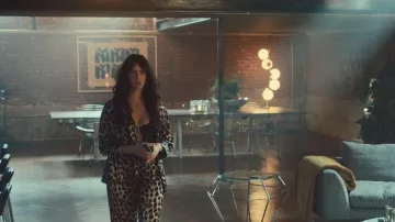 Silky Silk Pure Silk Leopard Print Wide Leg Pants worn by (Kaya Scodelario) as seen in The Gentlemen (S02E05)