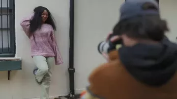 About Time Riley Pink worn by Riley Burruss as seen in Next Gen NYC (S02E10)