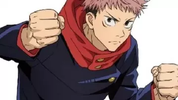 Costume de cosplay à capuche bleu porté par Yuji dans Jujutsu Kaisen (S01)