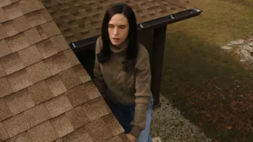 Loro Piana Napier Pull à col roulé en cachemire tricoté torsadé porté par Daniela Dessen (Jennifer Connelly) tel que vu dans Dark Matter (S02E01)
