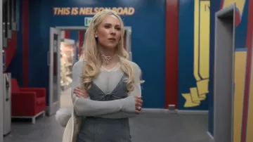 Haut Miaou Monica porté par Keeley (Juno Temple) tel que vu dans Ted Lasso (S04E05)