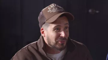 Amiri Brown Black Trucker Hat worn by Vinny Guadagnino as seen in Jersey Shore: Family Vacation (S08E36)