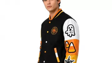 Veste Varsity Spooky Boo d’Halloween 2026 en Spooky Boo’s et Room Noodles