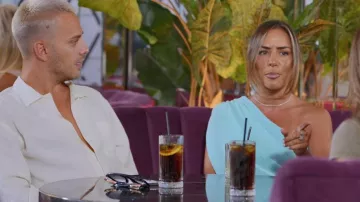 Edikted Fiora One Shoulder Cutout Mini Dress worn by Elma Pazar as seen in The Only Way Is Essex (S37E11)