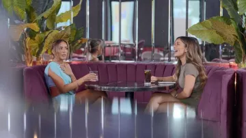 Zara Cropped Lace T-Shirt worn by Courtney Green as seen in The Only Way Is Essex (S37E11)