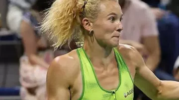 Katerina Siniakova Vestido del US Open 2026 de Kateřina Siniaková en Elisabetta Cocciaretto vs. Katerina Siniakova Aspectos destacados | Ronda 1 del US Open 2026