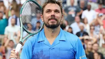Camiseta de Stan Wawrinka en el US Open 2026 de Stan Wawrinka en el discurso y ceremonia de retirada de Stan Wawrinka | US Open 2026